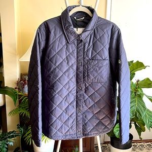 💙Barbour Coastal Blue Caps Quilted Jacket-New Navy-US 14-NWT